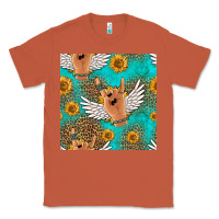 Copper rock n roll hands seamless pattern Classic Tee - HRA Design Shop