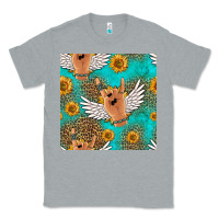 Heather Grey rock n roll hands seamless pattern Classic Tee - HRA Design Shop