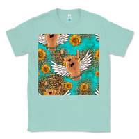 Seafoam rock n roll hands seamless pattern Classic Tee - HRA Design Shop