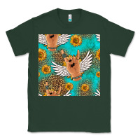 Sports Green rock n roll hands seamless pattern Classic Tee - HRA Design Shop