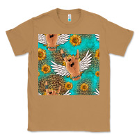 Toasted Coconut rock n roll hands seamless pattern Classic Tee - HRA Design Shop