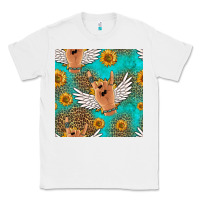 White rock n roll hands seamless pattern Classic Tee - HRA Design Shop