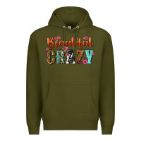 Army Green beautiful crazy Premium Hoodie - NancyCooperArtShop
