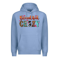 Colony Blue beautiful crazy Premium Hoodie - NancyCooperArtShop
