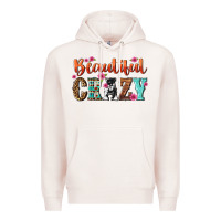 Pale Pink beautiful crazy Premium Hoodie - NancyCooperArtShop