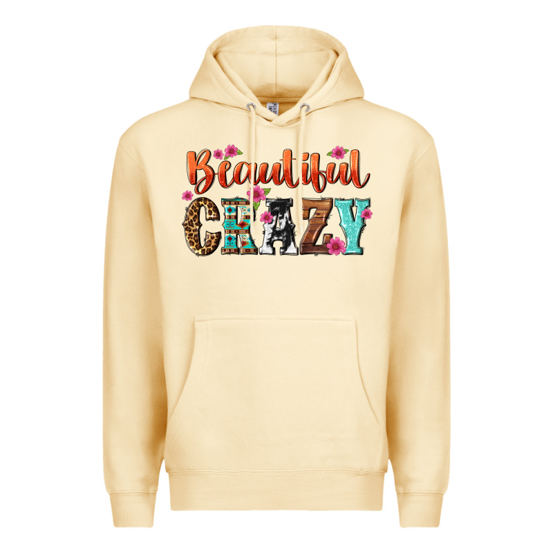 Beautiful Crazy Premium Hoodie by NancyCooperArtShop | Teevron
