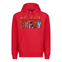 Red beautiful crazy Premium Hoodie - NancyCooperArtShop