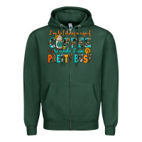 Sports Green i am holding a cup of coffee so yeah iam pretty bu Zipper Hoodie - AdoDesignShop
