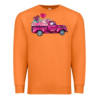 Carrot valentine's day pink truck Premium Sweatshirt - BarkalooDesign