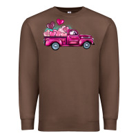 Chestnut valentine's day pink truck Premium Sweatshirt - BarkalooDesign