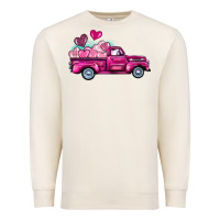 Sandshell valentine's day pink truck Premium Sweatshirt - BarkalooDesign