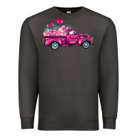 Smoke valentine's day pink truck Premium Sweatshirt - BarkalooDesign