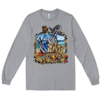 Heather Grey summer Long Sleeve Tee - SublimationCraftShop