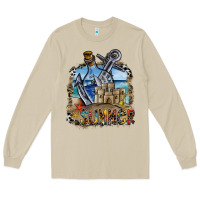 Mushroom summer Long Sleeve Tee - SublimationCraftShop