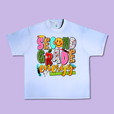 Second Grade Energy Urban Heavy Tee Designed By Texasbilliewilder