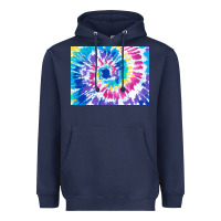 Navy tie dye background colourful leopard 2 3200x2400 Heavyweight Hoodie - AdoDesignShop
