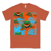 Copper funny frogs seamless pattern Classic Tee - HRA Design Shop