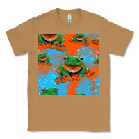 Toasted Coconut funny frogs seamless pattern Classic Tee - HRA Design Shop