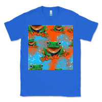 True Royal funny frogs seamless pattern Classic Tee - HRA Design Shop