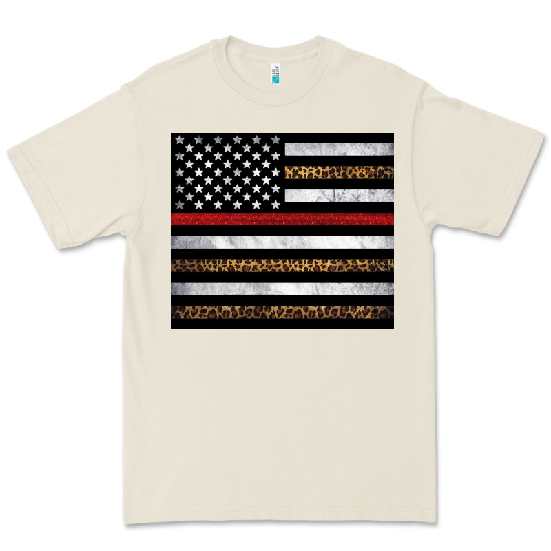 Thin Red Line American Flag Leopard Premium Tee by Artiststas | Teevron