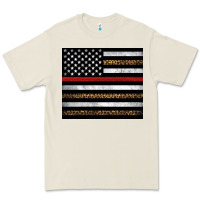 Bone thin red line American flag leopard Premium Tee - Artiststas