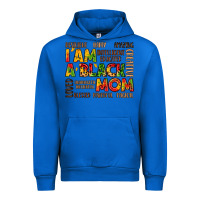 Cobalt i am a black mom Urban Hoodie - LillyAllenDesigns