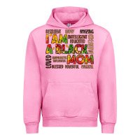 Fuchsia Pink i am a black mom Urban Hoodie - LillyAllenDesigns
