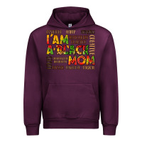 Mauve Wine i am a black mom Urban Hoodie - LillyAllenDesigns