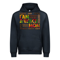 Navy i am a black mom Urban Hoodie - LillyAllenDesigns