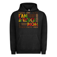 Pigment Black i am a black mom Urban Hoodie - LillyAllenDesigns