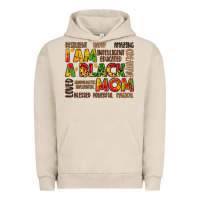Pigment French Oak i am a black mom Urban Hoodie - LillyAllenDesigns