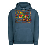 Pigment Midnight Navy i am a black mom Urban Hoodie - LillyAllenDesigns