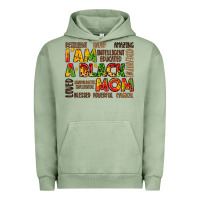 Pigment Oil Green i am a black mom Urban Hoodie - LillyAllenDesigns