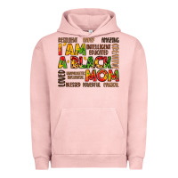 Pigment Salmon i am a black mom Urban Hoodie - LillyAllenDesigns