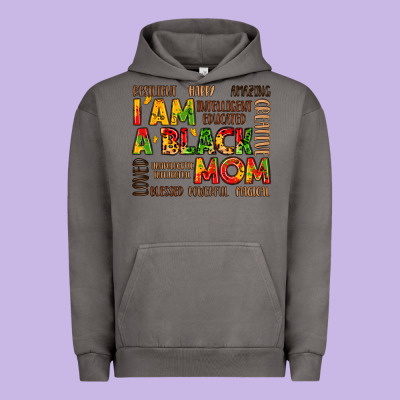 I Am A Black Mom Urban Hoodie Designed By Lillyallendesigns