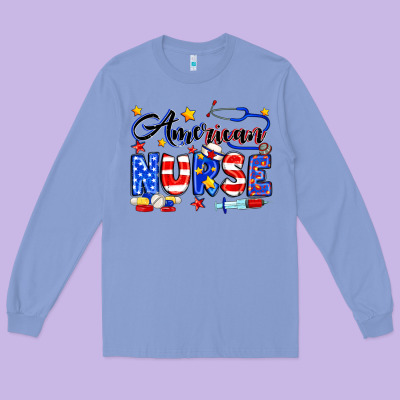 American Nurse Long Sleeve Tee Designed By Neo Western
