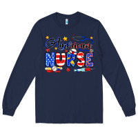 Navy American Nurse Long Sleeve Tee - Neo Western
