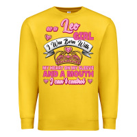 Lemon As A Leo Girl I Was Born With My Heart On My Sleeve And A Mouth Premium Sweatshirt - Jasminsmagicworld