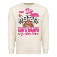 Sandshell As A Leo Girl I Was Born With My Heart On My Sleeve And A Mouth Premium Sweatshirt - Jasminsmagicworld
