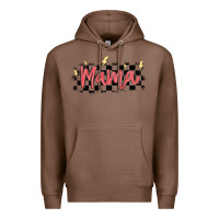 Chestnut checkered mama Premium Hoodie - MaliasSmallBusiness
