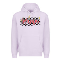Lilac checkered mama Premium Hoodie - MaliasSmallBusiness