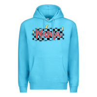 Ocean Blue checkered mama Premium Hoodie - MaliasSmallBusiness