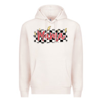 Pale Pink checkered mama Premium Hoodie - MaliasSmallBusiness