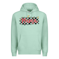Seafoam checkered mama Premium Hoodie - MaliasSmallBusiness
