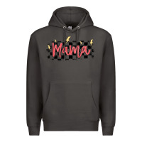 Smoke checkered mama Premium Hoodie - MaliasSmallBusiness