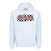 White checkered mama Premium Hoodie - MaliasSmallBusiness