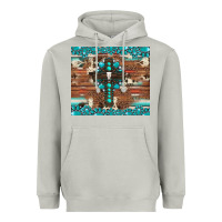 Moon Dust gemstone and cross with cowhide Heavyweight Hoodie - Artiststas