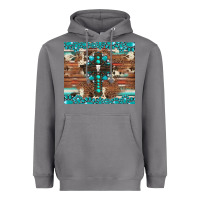 Storm gemstone and cross with cowhide Heavyweight Hoodie - Artiststas