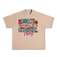 Burro boots and bling it s a cowgirl thing Urban Heavy Tee - Zillion Design Studio