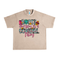 French Oak boots and bling it s a cowgirl thing Urban Heavy Tee - Zillion Design Studio